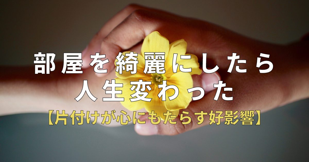 部屋を綺麗にしたら人生変わった！【片付けが心にもたらす好影響】